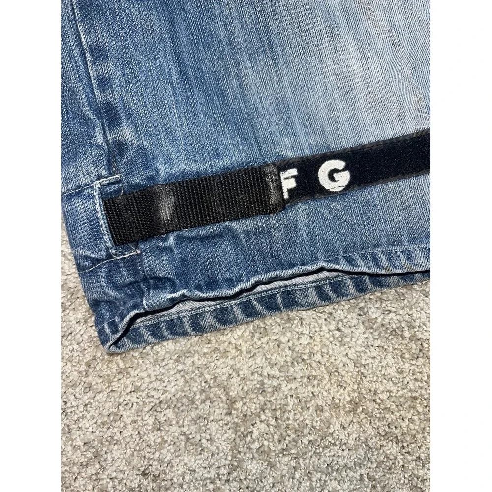 VTG Marithe Francois Girbaud Denim Cargo Shorts Size 36 Y2K Shuttle Tape Baggy